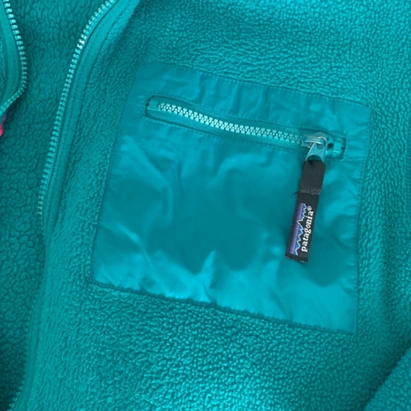 Patagonia full zipper fleece jacket size 14 - Picture 2 of 3